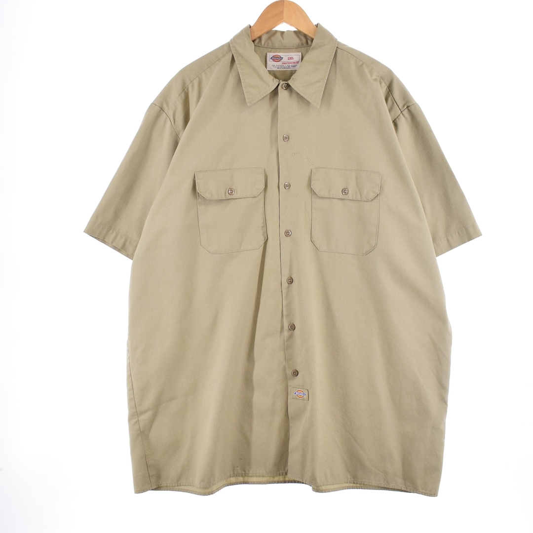 Dickies(ディッキーズ)の古着 ディッキーズ Dickies 半袖 ワークシャツ メンズXXL /eaa337281 メンズのトップス(シャツ)の商品写真