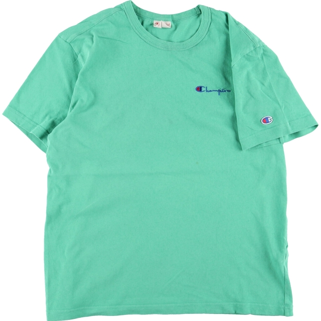 Champion - 古着 チャンピオン Champion ロゴプリントTシャツ メンズM