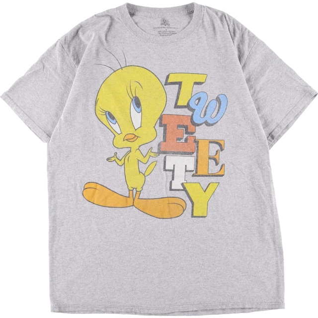 LOONEY TUNES LOONEY TUNES トゥイーティー キャラクタープリントTシャツ メンズL /eaa338773