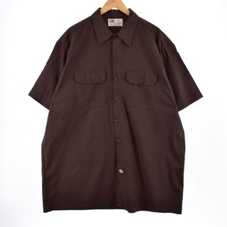 ディッキーズ(Dickies)の古着 ビッグサイズディッキーズ Dickies 半袖 ワークシャツ メンズXXXL /eaa336100(シャツ)