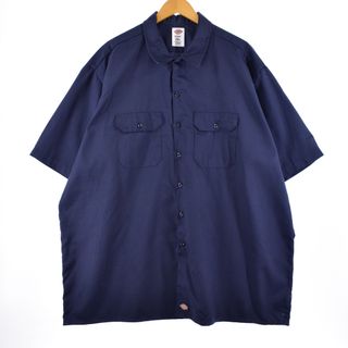 ディッキーズ(Dickies)の古着 ビックサイズ ディッキーズ Dickies 半袖 ワークシャツ メンズXXXL /eaa336105(シャツ)