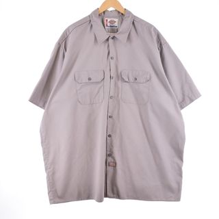 ディッキーズ(Dickies)の古着 ビックサイズ ディッキーズ Dickies 半袖 ワークシャツ メンズXXXL /eaa337298(シャツ)