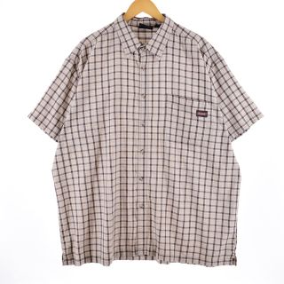 ディッキーズ(Dickies)の古着 ディッキーズ Dickies チェック柄 半袖 ボックスシャツ メンズXXL /eaa338038(シャツ)