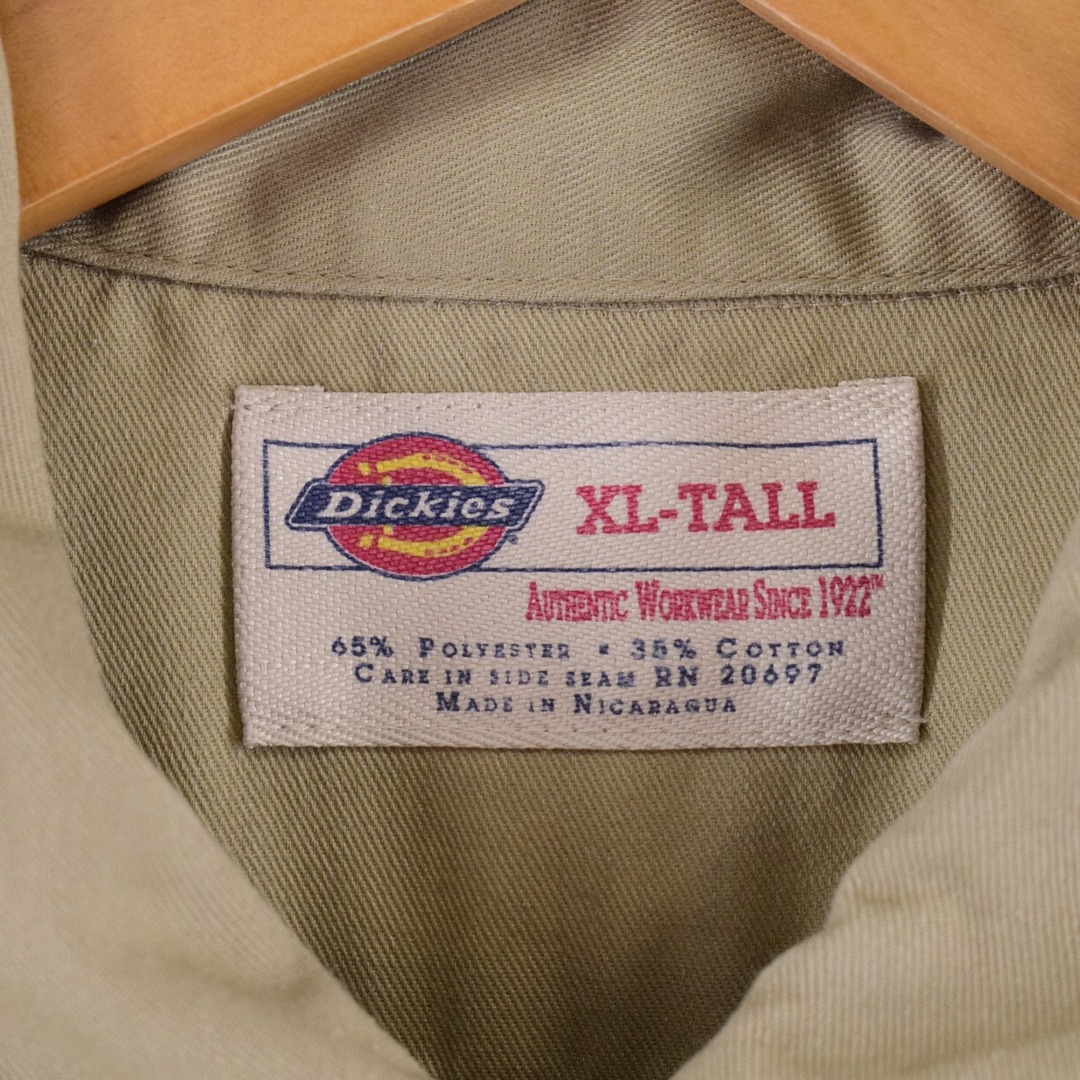 Dickies(ディッキーズ)の古着 ディッキーズ Dickies 半袖 ワークシャツ メンズXL /eaa338307 メンズのトップス(シャツ)の商品写真