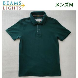 ビームス(BEAMS)の【美品】BEAMS／ビームス　半袖ポロシャツ　ボタニカル　テキスタイル　メンズ(シャツ)