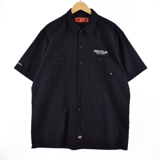 ディッキーズ(Dickies)の古着 ディッキーズ Dickies 半袖 ワークシャツ メンズXL /eaa338577(シャツ)