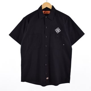 ディッキーズ(Dickies)の古着 ディッキーズ Dickies 半袖 ワークシャツ メンズM /eaa338583(シャツ)