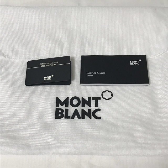 【新品未使用】MONTBLANC  セカンドバッグ  レザー ホワイトスター 9