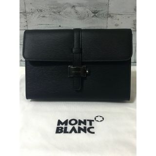 モンブラン(MONTBLANC)の【新品未使用】MONTBLANC  セカンドバッグ  レザー ホワイトスター(セカンドバッグ/クラッチバッグ)