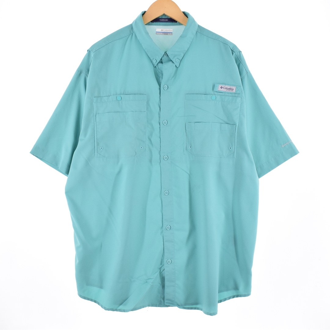 コロンビア Columbia PFG 半袖 ボタンダウン フィッシングシャツ メンズXXL /eaa338589