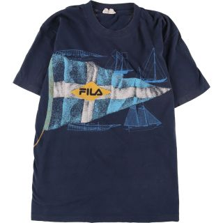 フィラ(FILA)の古着 90年代 フィラ FILA 半袖 ロゴTシャツ メンズM ヴィンテージ /eaa338750(Tシャツ/カットソー(半袖/袖なし))