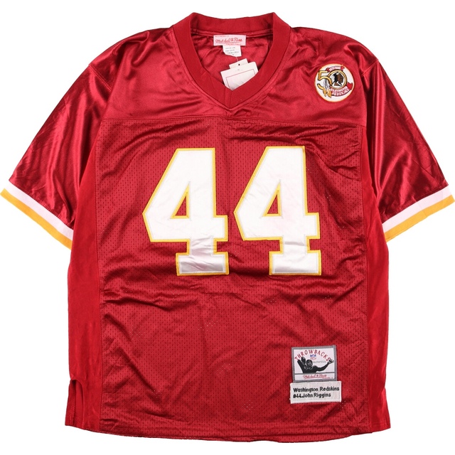 デッドストック DEADSTOCK MITCHELL AND NESS NFL WASHINGTON REDSKINS ワシントンレッドスキンズ ゲームシャツ フットボールシャツ メンズL /eaa336875
