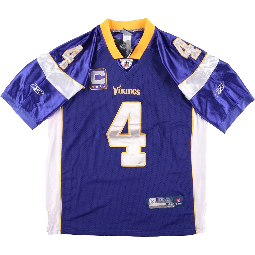 デッドストック DEADSTOCK リーボック Reebok NFL MINNESOTA VIKINGS ミネソタバイキングス ゲームシャツ フットボールシャツ メンズL /eaa336876