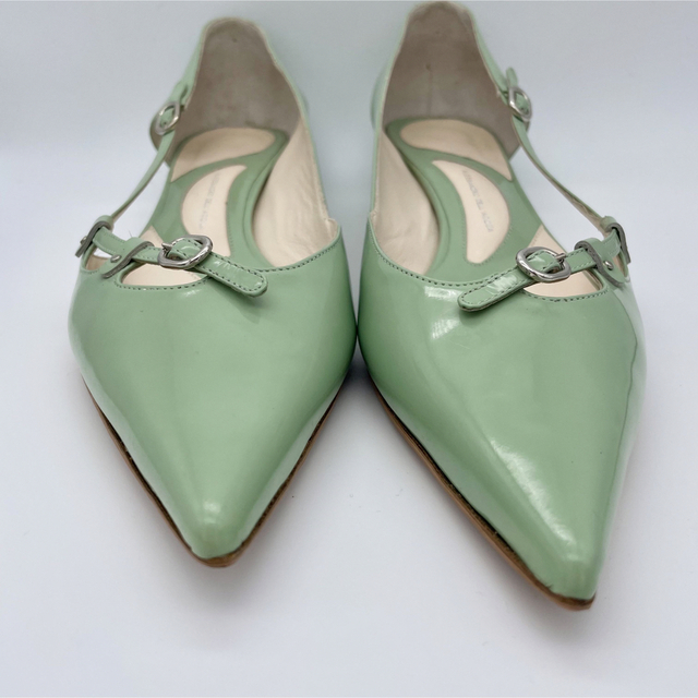 Alessandro Dell'Acqua(アレッサンドロデラクア)の美品✨アレッサンドロデラクア パンプス 37（24cm） エメラルドグリーン レディースの靴/シューズ(ハイヒール/パンプス)の商品写真