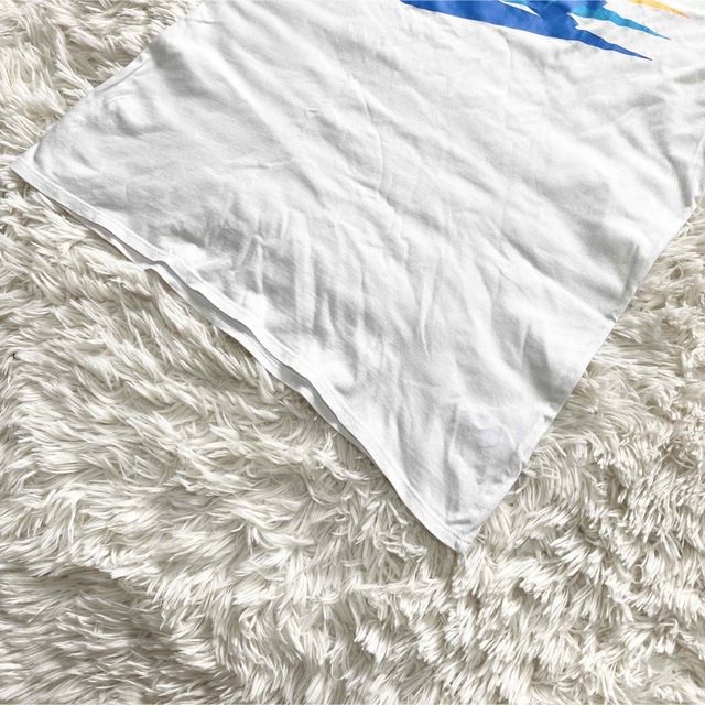 NIKE(ナイキ)のNIKE Tシャツ　ホワイト　スウォッシュ　マルチカラー　サイズL メンズのトップス(Tシャツ/カットソー(半袖/袖なし))の商品写真