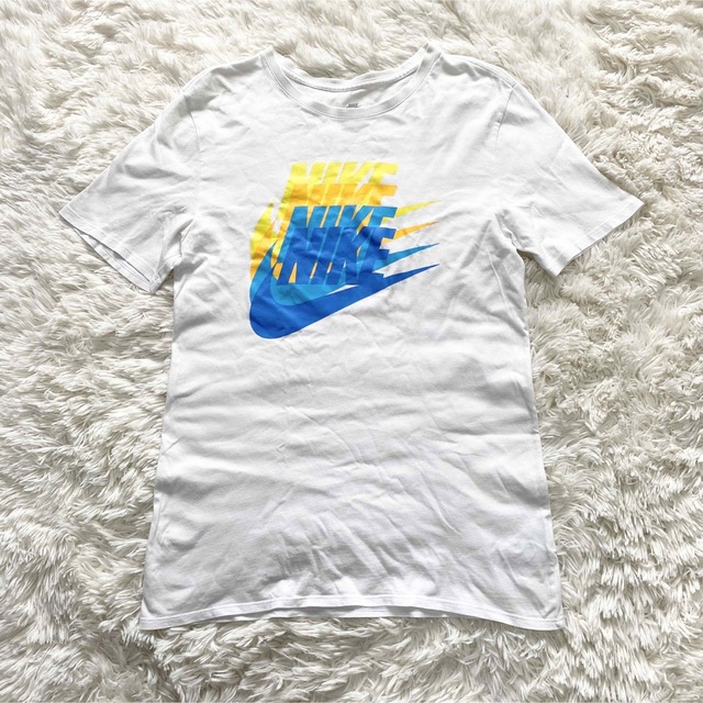 NIKE - NIKE Tシャツ ホワイト スウォッシュ マルチカラー サイズLの