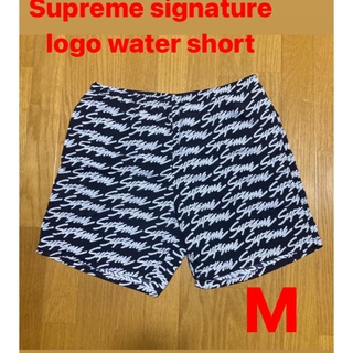 シュプリーム(Supreme)のSupreme signature logo water short Black(ショートパンツ)