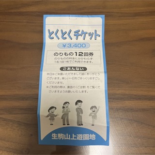 生駒山上遊園地 チケット(遊園地/テーマパーク)