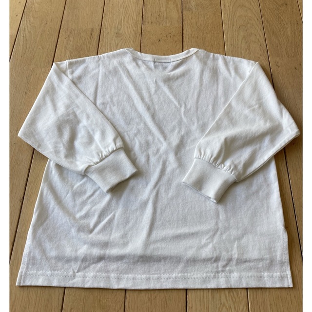 UNITED ARROWS green label relaxing(ユナイテッドアローズグリーンレーベルリラクシング)のグリーンレーベルリラクシング　ホワイトロングTシャツ キッズ/ベビー/マタニティのキッズ服女の子用(90cm~)(Tシャツ/カットソー)の商品写真