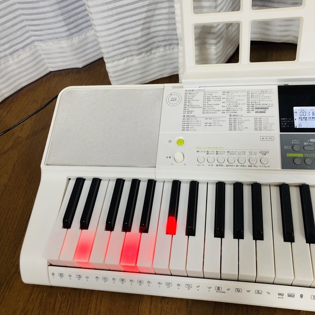 CASIO - アダプター、譜面台付 CASIO LK-511 MIDI 光ナビ 電子