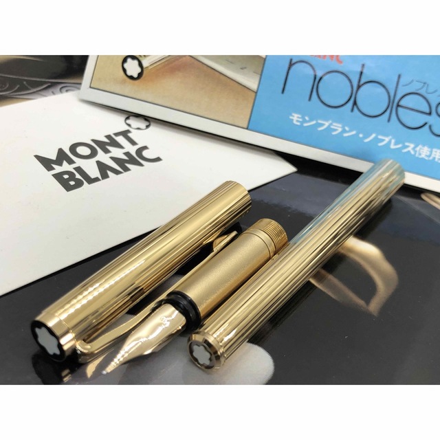 MONTBLANC(モンブラン)の※金運を呼ぶ総金張り未使用に近い価値の高い逸品！No1147ノブレス★モンブラン インテリア/住まい/日用品の文房具(ペン/マーカー)の商品写真