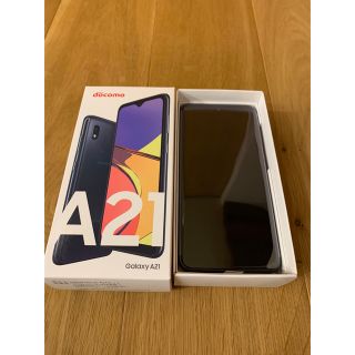 ギャラクシー(Galaxy)のGalaxy A21 ブラック(スマートフォン本体)