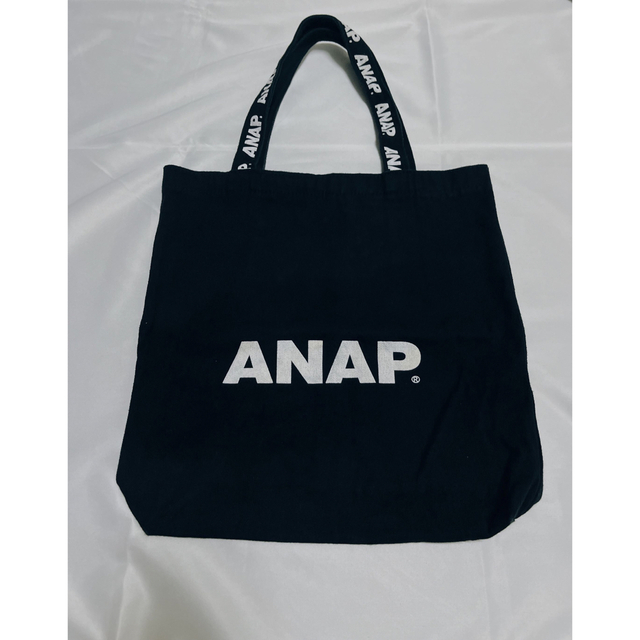 ANAP(アナップ)のANAP ANAPロゴトートバッグ（ブラック）   レディースのバッグ(トートバッグ)の商品写真