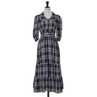 ハーリップトゥ(Her lip to)のBergamo Plaid Tiered Long Dress(ロングワンピース/マキシワンピース)