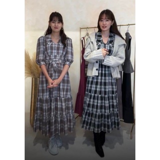 Herlipto Bergamo Plaid Tiered Long Dress