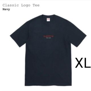 シュプリーム(Supreme)のsupreme classic logo tee navy XL(Tシャツ/カットソー(半袖/袖なし))