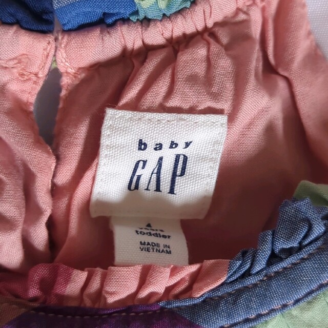 babyGAP(ベビーギャップ)の値下げ【BabyGAP】チェック　ワンピース　キャミソール　リゾート キッズ/ベビー/マタニティのキッズ服女の子用(90cm~)(ワンピース)の商品写真