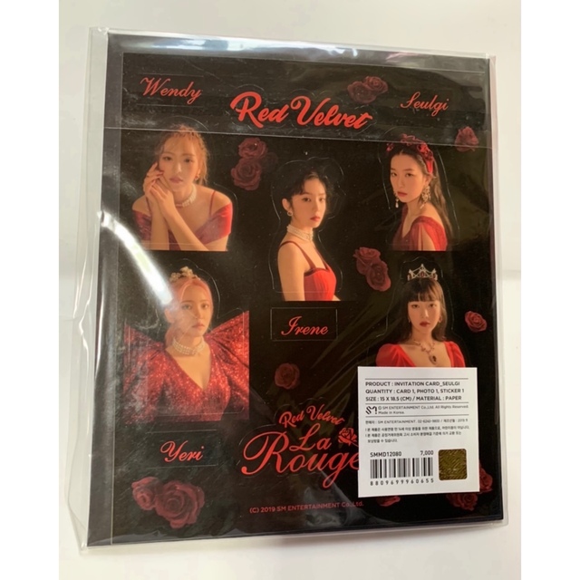 Red Velvet スルギ　公式インビテーションカード　LaRouge 1