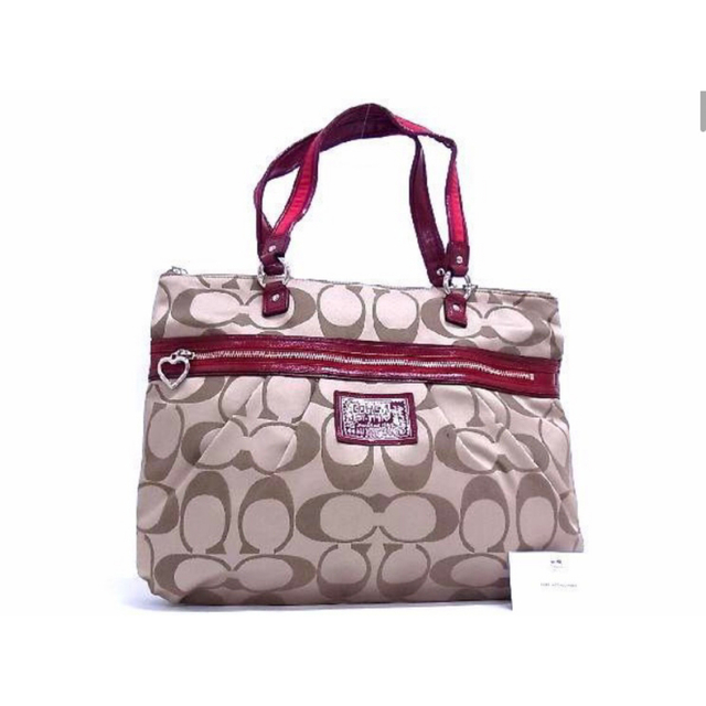 【美品】COACH コーチ F20026 ポピー トートバッグ ハンドバッグ