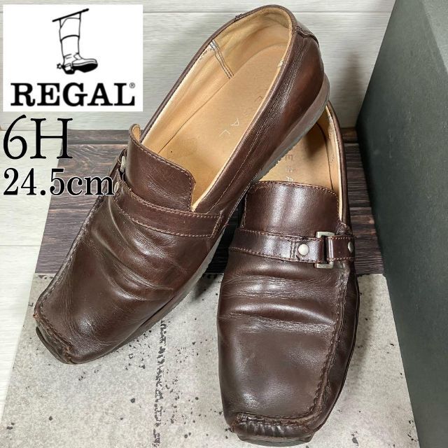 おトク】 REGAL リーガル 27 スクエア ベルト ドライビングシューズ