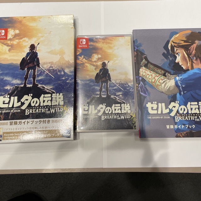 Nintendo Switch(ニンテンドースイッチ)のゼルダの伝説 ブレス オブ ザ ワイルド ～冒険ガイドブック＆マップ付き～ Sw エンタメ/ホビーのゲームソフト/ゲーム機本体(家庭用ゲームソフト)の商品写真