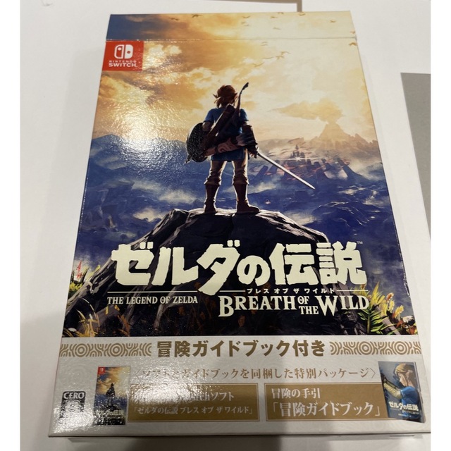 Nintendo Switch(ニンテンドースイッチ)のゼルダの伝説 ブレス オブ ザ ワイルド ～冒険ガイドブック＆マップ付き～ Sw エンタメ/ホビーのゲームソフト/ゲーム機本体(家庭用ゲームソフト)の商品写真