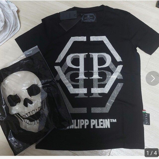 Philipp Plein フィリッププレイン ドクロ スカル 黒 ロゴ