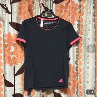 アディダス(adidas)のadidas アディダス　クライマチル　半袖　Tシャツ　レディース　L 黒　夏(Tシャツ(半袖/袖なし))