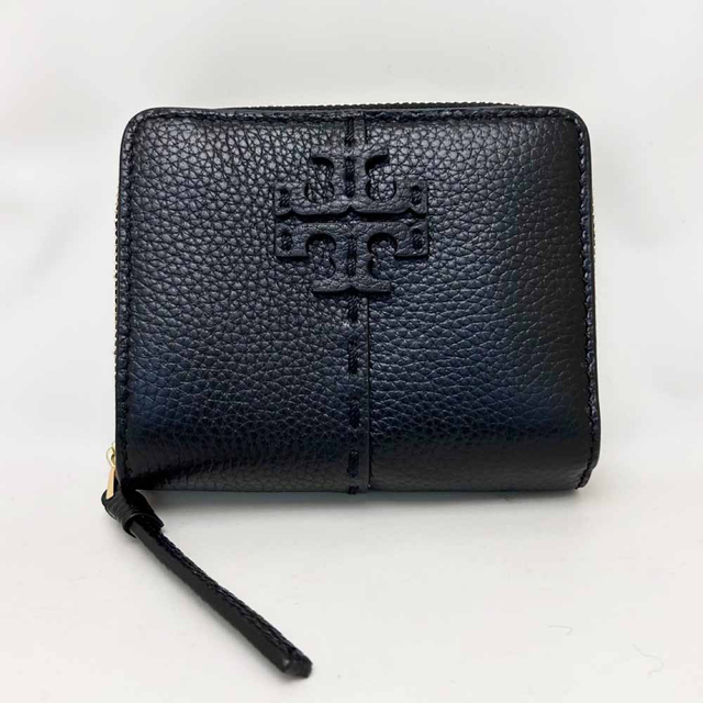新品 TORY BURCH トリーバーチ 折財布 64522 ブラック財布