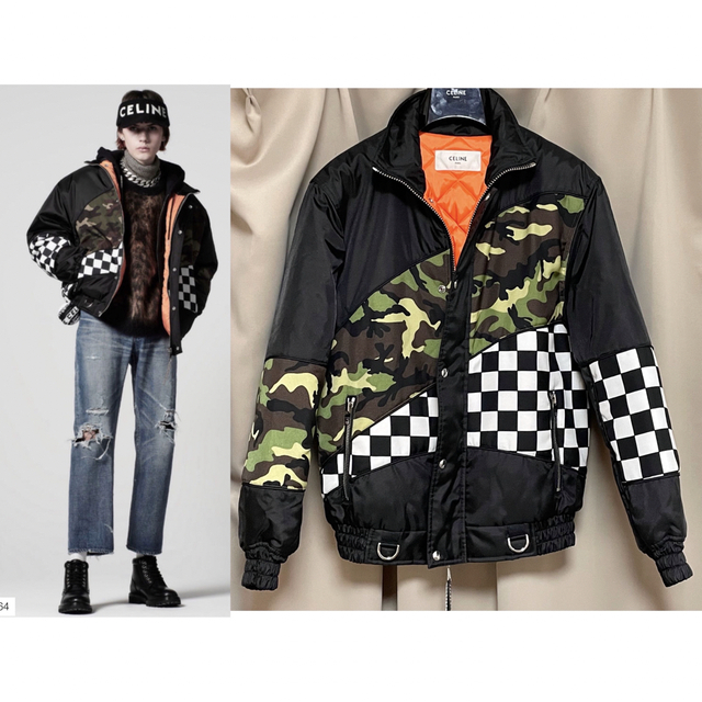 21AW Celine セリーヌ ナイロンルーズブルゾン 44 テディジャケット