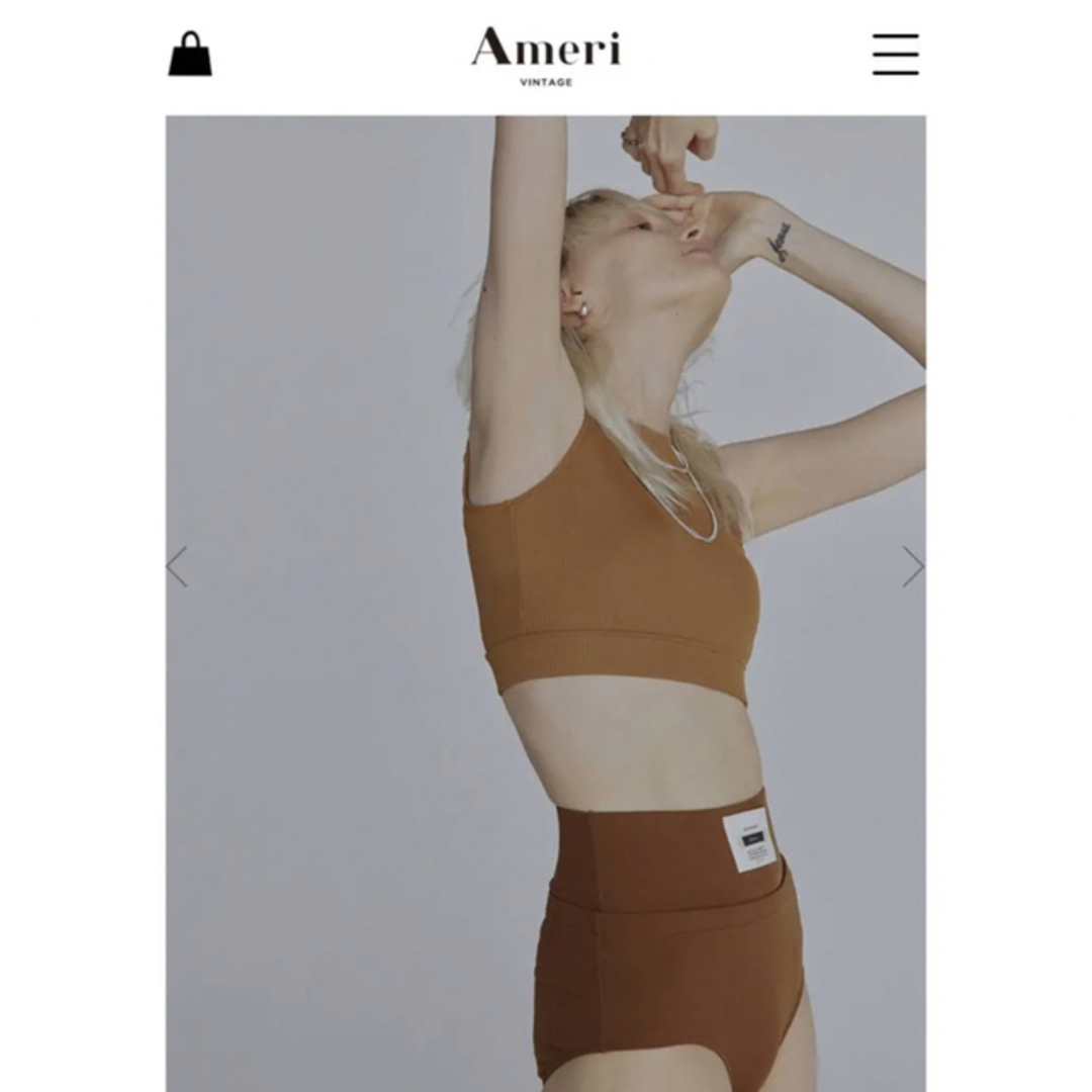 Ameri VINTAGE(アメリヴィンテージ)のamerivintage 水着DOUBLE TAG TANK SWIM WEAR レディースの水着/浴衣(水着)の商品写真