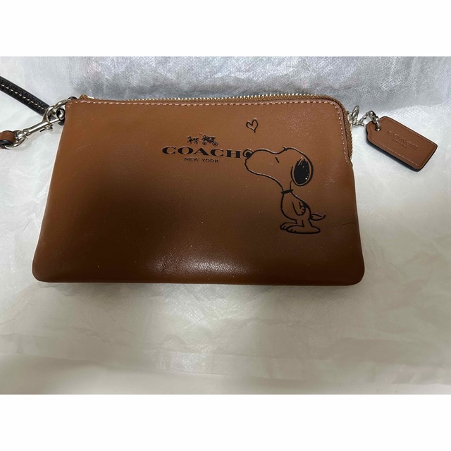 COACH コーチスヌーピーリストレットポーチ　レア！美品！早い者勝ち！