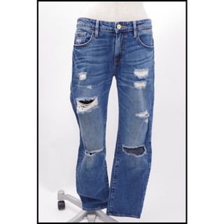 ドゥーズィエムクラス(DEUXIEME CLASSE)のFRAME DENIM ドゥーズィエムクラス購入2015SSブルーダメージデニム【LDNA44843】(デニム/ジーンズ)