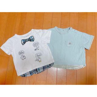 ナルミヤ インターナショナル(NARUMIYA INTERNATIONAL)の90cm☆Tシャツ2枚SET(Tシャツ/カットソー)