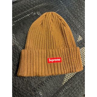 シュプリーム(Supreme)のSupreme Overdyed Ribbed Beanie ベージュ(ニット帽/ビーニー)