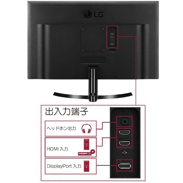 LG モニター ディスプレイ 24UD58-B 23.8インチ/4K(3840×