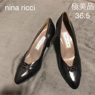 ニナリッチ(NINA RICCI)の極美品ニナリッチ　パンプス　ブラック(ハイヒール/パンプス)