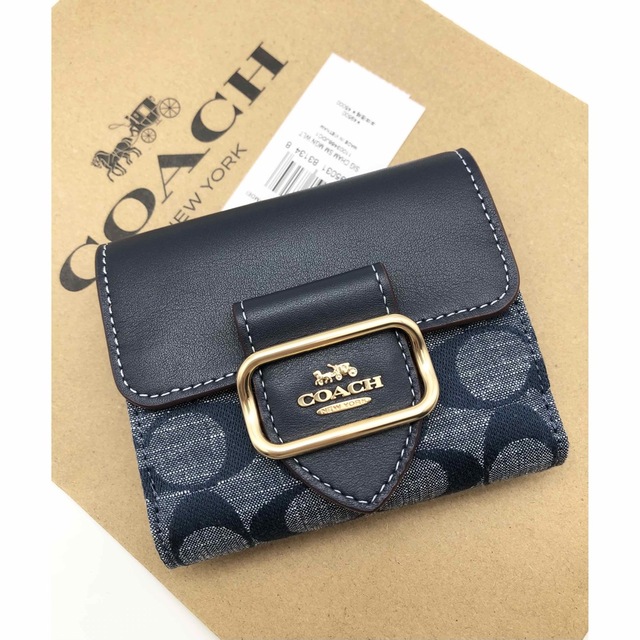 新作！】COACHコーチ☆二つ折り財布☆スモールモーガンウォレット