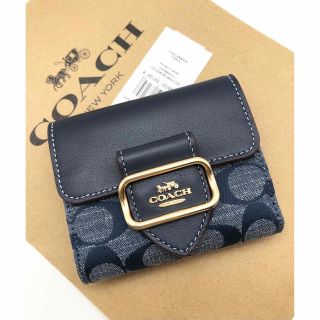 コーチ(COACH)の【COACH☆新品】デニム！スモール モーガン ウォレット・シグネチャー！(財布)