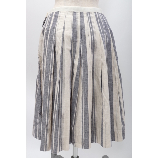 MARGARET HOWELL(マーガレットハウエル)のMHL. MARGARET HOWELLマーガレットハウエル APRON STRIPE SKIRTエプロンストライプスカート【LSKA55691】 レディースのスカート(その他)の商品写真